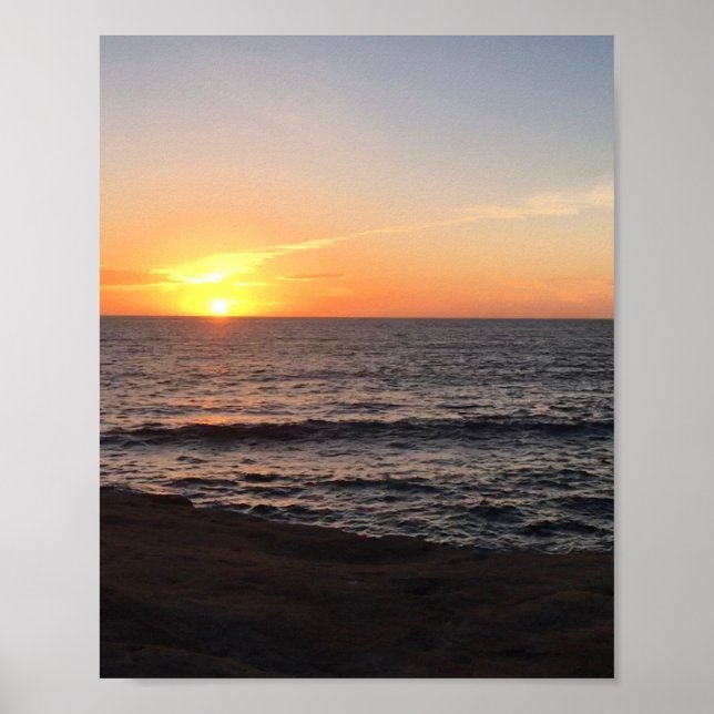 Poster photo de Beach Sunset Sea (Devant)