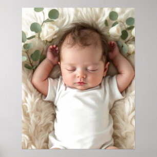 Poster Photo de bébé personnalisée