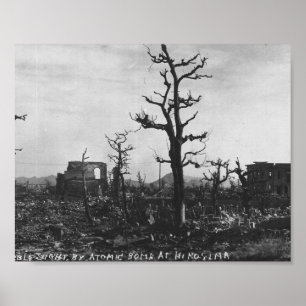 Poster Photo de bombe atomique de 2ÈME GUERRE MONDIALE