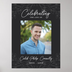 Poster Photo de célébration de la vie avec une végétation