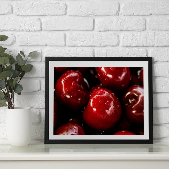 Poster photo de cerises rouges (Créateur téléchargé)