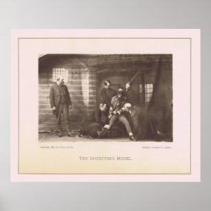 Poster Photo de détenu obligatoire - photo rare de crime