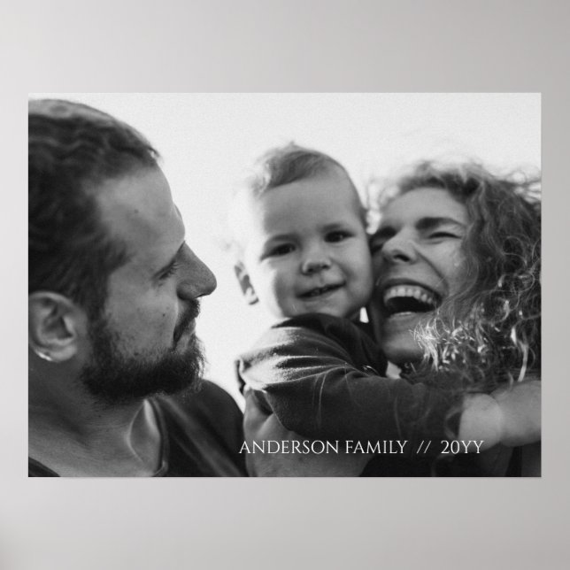 Poster Photo de famille personnalisée (Devant)