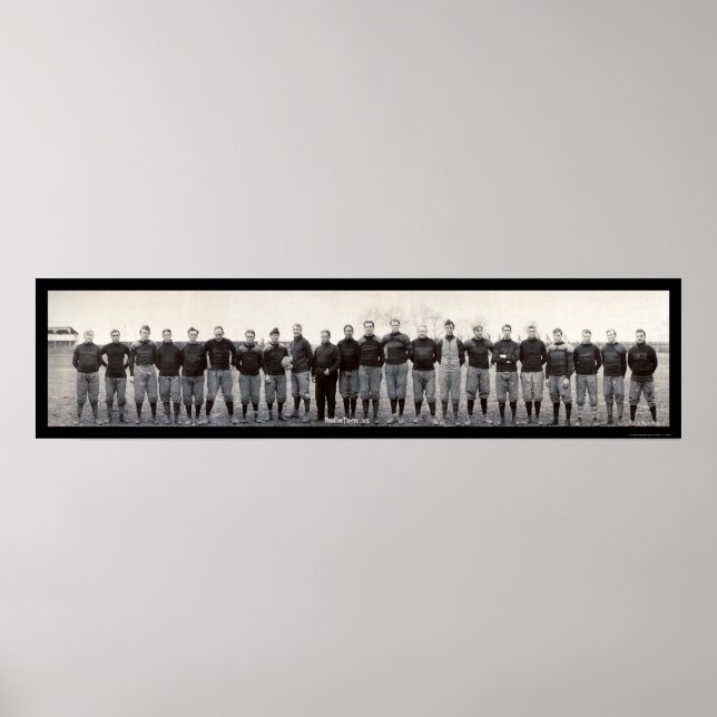 Poster Photo de football 1905 des Tigres de Massillon (Devant)