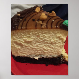 Poster Photo de gâteau au fromage de beurre d'arachide