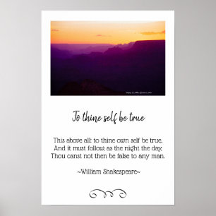 Poster photo de Grand Canyon Sunset et de Shakespe