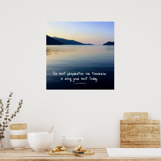 Poster Photo de la citation motivationnelle de Sea Lover (Cuisine)