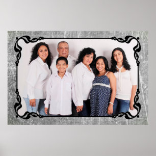 Poster photo de la famille des bordures en gris et