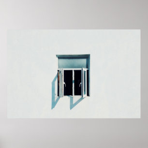 POSTER PHOTO DE LA FENÊTRE PANNEAU EN VERRE BLANC