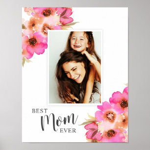 Poster photo de la Fête des mères Best Mom Ever Mo