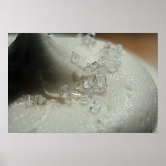 Poster photo de la givre blanche avec fermeture à 