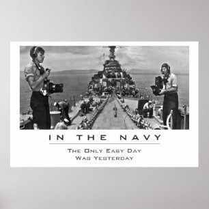 Poster Photo de la Marine au travail
