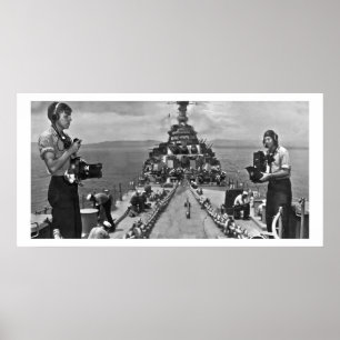Poster Photo de la Marine au travail