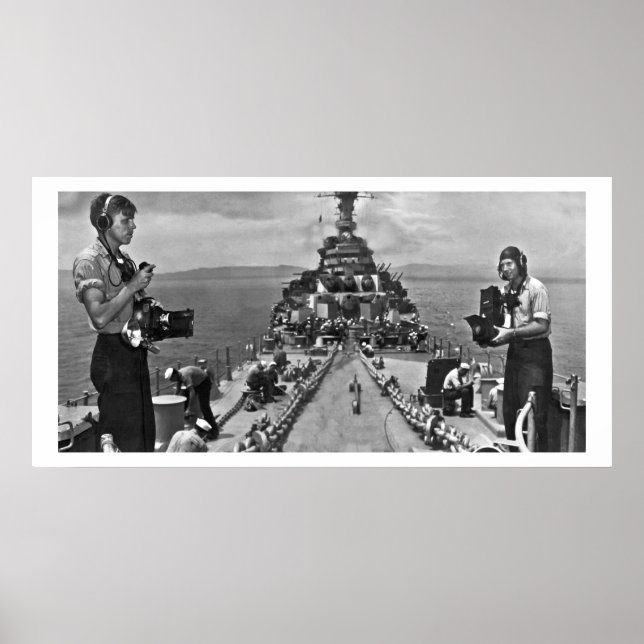 Poster Photo de la Marine au travail (Devant)