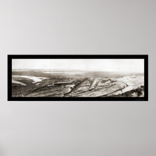 Poster Photo de la mine de cuivre Utah 1910