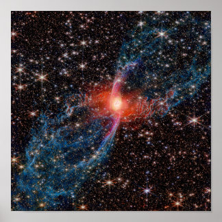 Poster Photo de la nébuleuse Red Spider par la NASA JWST