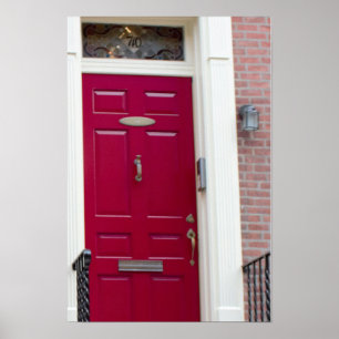 Poster Photo de la porte rouge