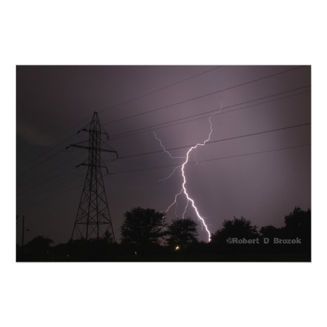 Poster Photo De La Tempête De La Lumière Du Kansas (Devant)