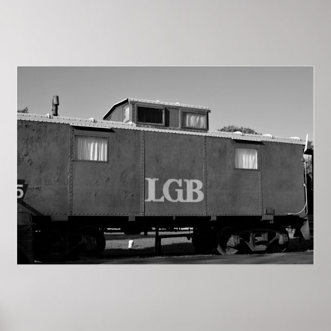 Poster Photo de la voiture de train (Devant)
