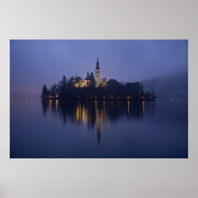 Poster Photo de Lake Bled par cARTerART (Devant)