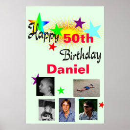 Poster photo de l'anniversaire