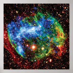 Poster Photo de l'éruption de rayons gamma du rémanent de