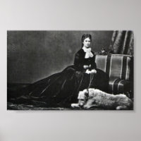 Photo de l'impératrice Elisabeth d'Autriche avec c