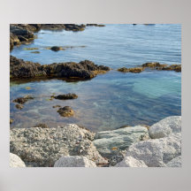 Photo de l'océan Atlantique translucide à marée ba