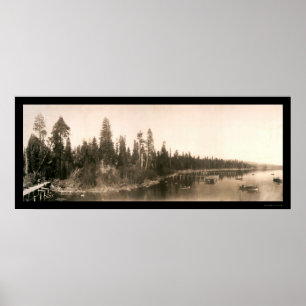 Poster Photo de l'ouragan Bay Tahoe 1908