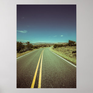 Poster Photo de paysage de Road Trip au Nouveau-Mexique