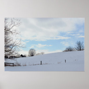 Poster Photo de paysage hivernal