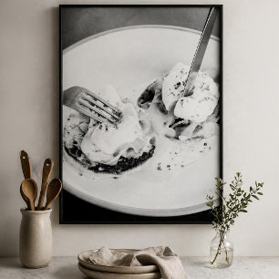 Poster Photo de petit déjeuner aux œufs pochés, nourritur