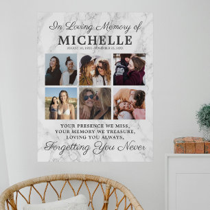 Poster Photo de souvenir en mémoire aimante