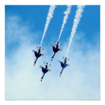 Poster photo des Thunderbirds en vol