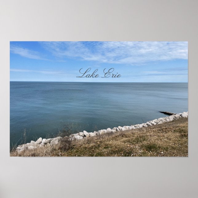 Poster photo du lac Érié (Devant)