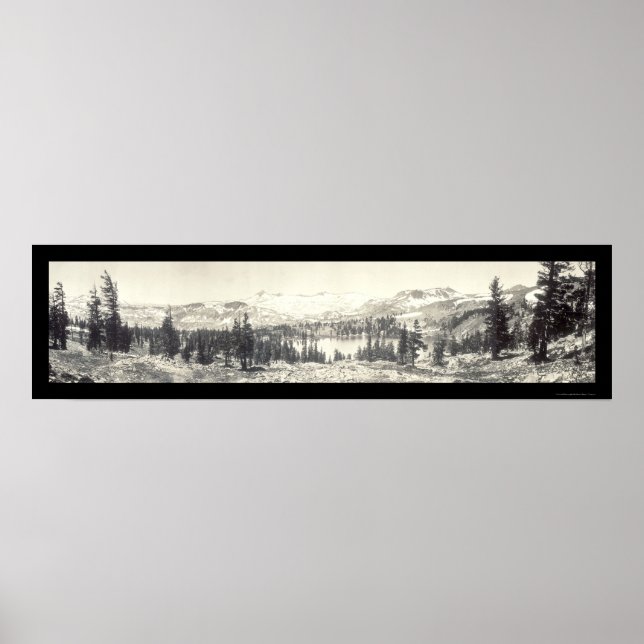 Poster Photo du lac Gilmore Tahoe 1910 (Devant)