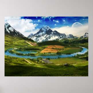 Poster photo du lever du soleil