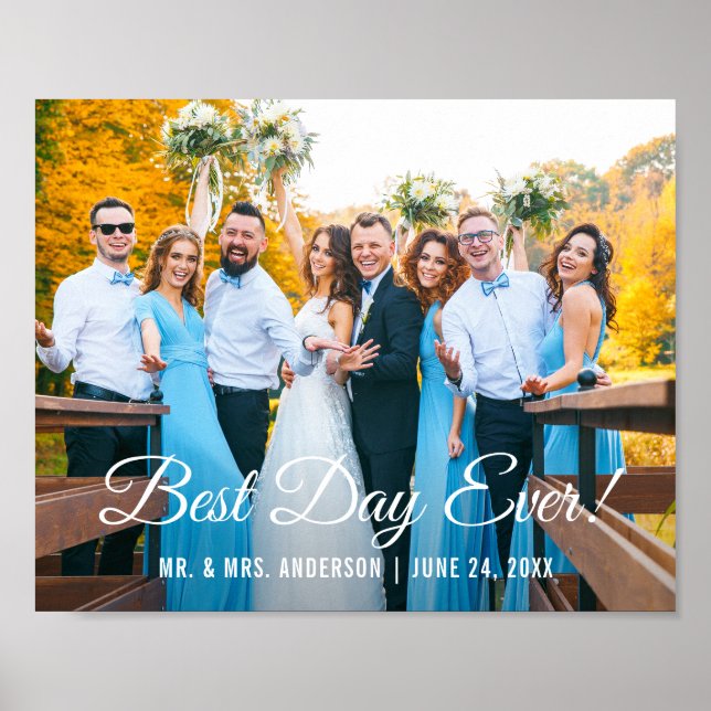 Poster photo du meilleur jour jamais Mariage (Devant)