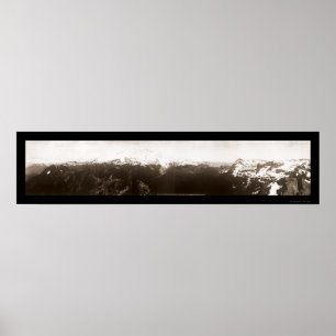Poster Photo du Mont Rainier WA 1908