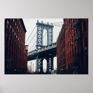 POSTER PHOTO DU PONT DE MANHATTAN EN JOURNÉE