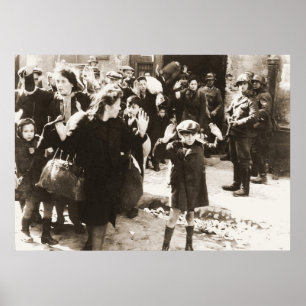 Poster Photo du soulèvement du ghetto de Varsovie de Jurg