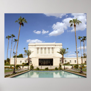 Poster photo du temple mormon de mesa arizona