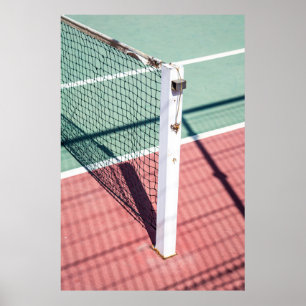 POSTER PHOTO D'UN BILLET SUR UN CÔTÉ D'UN TENNIS N