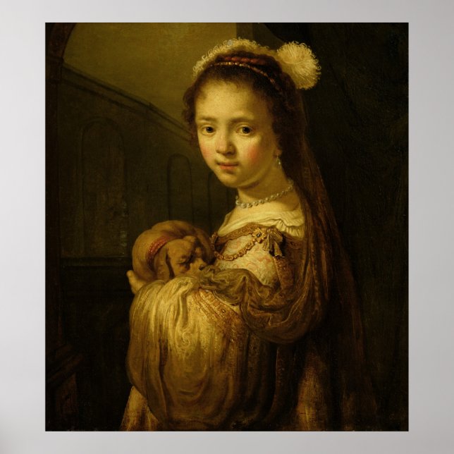 Poster Photo d'une jeune fille (Devant)