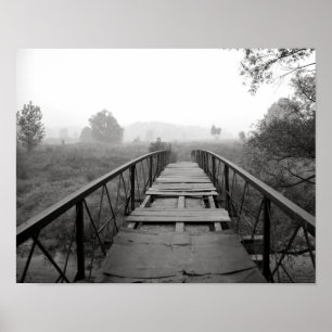 Poster photo en noir et blanc