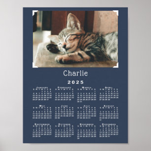 Poster Photo et nom personnalisé pour animaux de compagni
