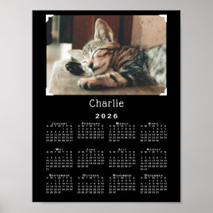 Poster Photo et nom personnalisé pour animaux de compagni