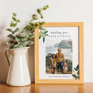 Poster Photo Famille Amour & Paix Et Imprimer