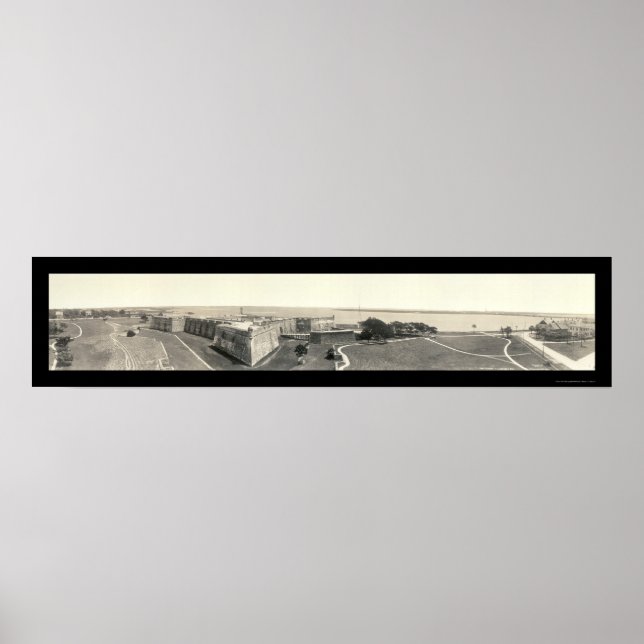 Poster Photo Fort St Augustine FL 1912 (Devant)