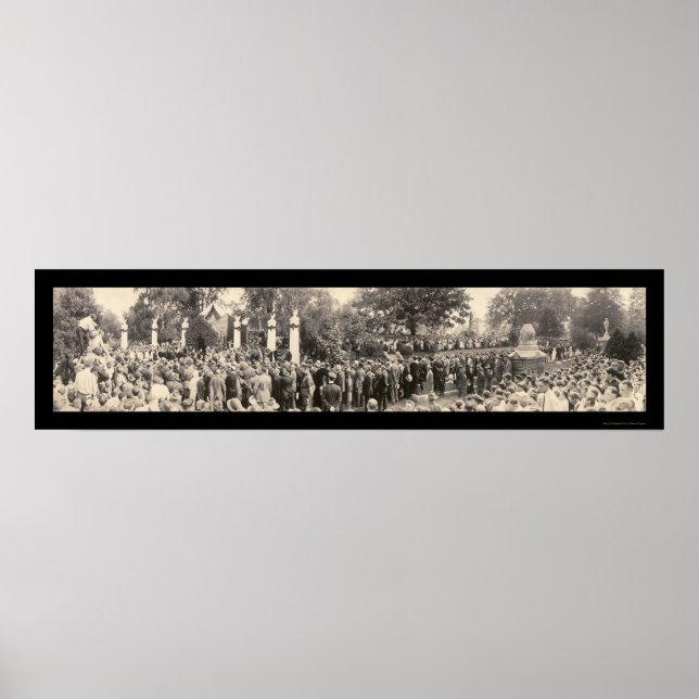 Poster Photo funéraire du président Harding 1923 (Devant)